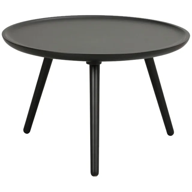 Rowico Home Daisy houten salontafel zwart - Ø 55 cm