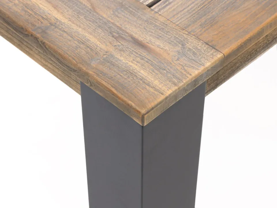 ROUGH Furniture ROUGH-X dining tuintafel 100x100x76cm bruin, foto 5