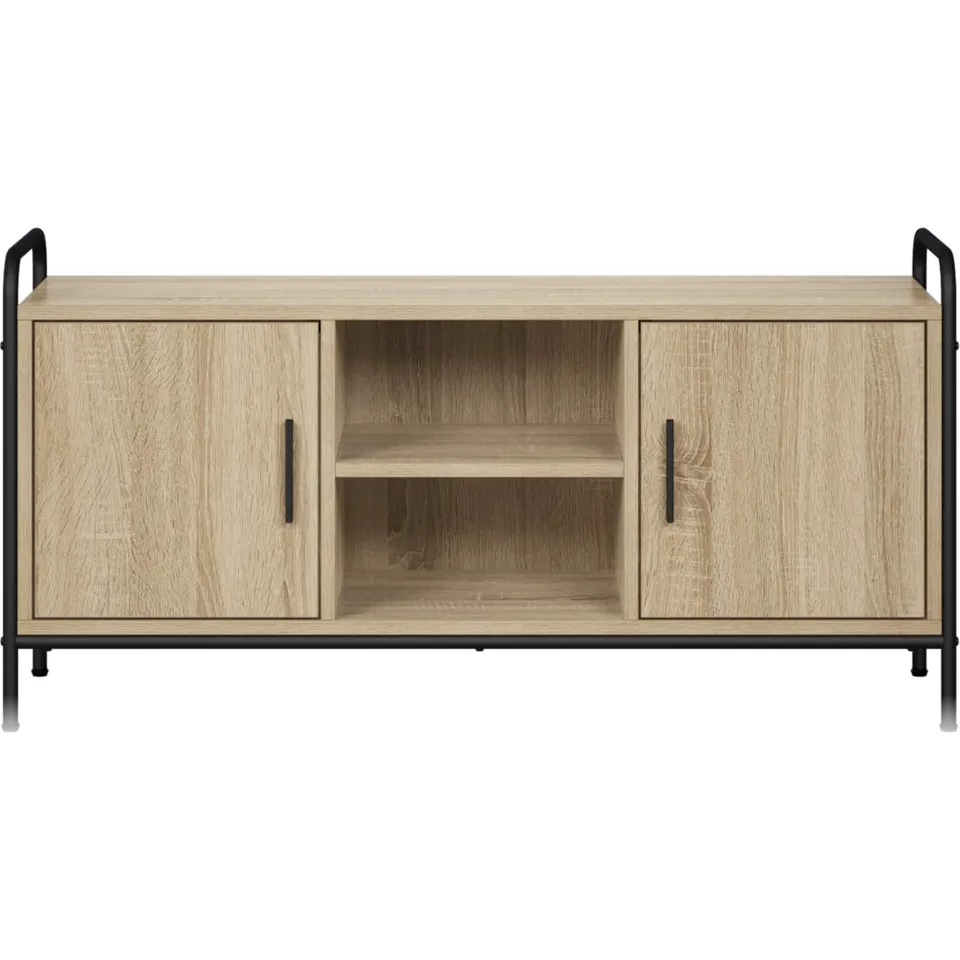 vidaXL Tv-meubel 99 x 33 x 50 cm Sonoma Eiken Bewerkt hout, foto 4