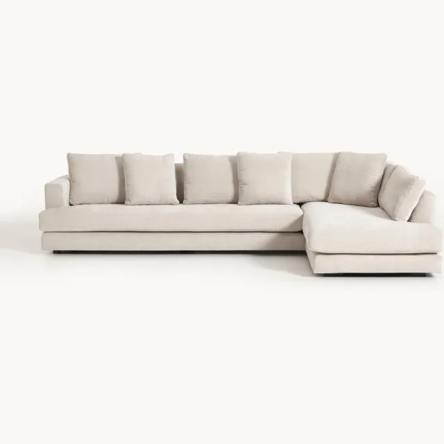 Westwing Collection Hoekbank Tribeca (4-zits) beige