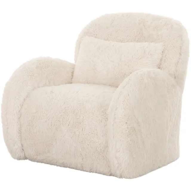 DÉJA Living Fauteuil Alta - Beige Fluffy - Zithoogte 42cm