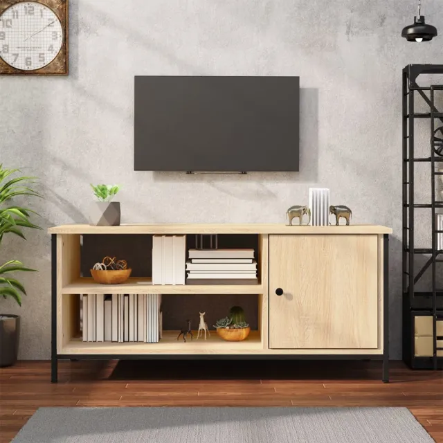 vidaXL Tv-meubel 100x40x45 cm bewerkt hout sonoma eikenkleurig, foto 2