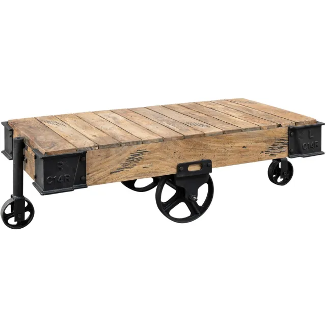 MASSIVMOEBEL24 .DE RAILWAY #160 salontafel blank gelakt massief hout mango 120x60x43 cm (BxTxH)