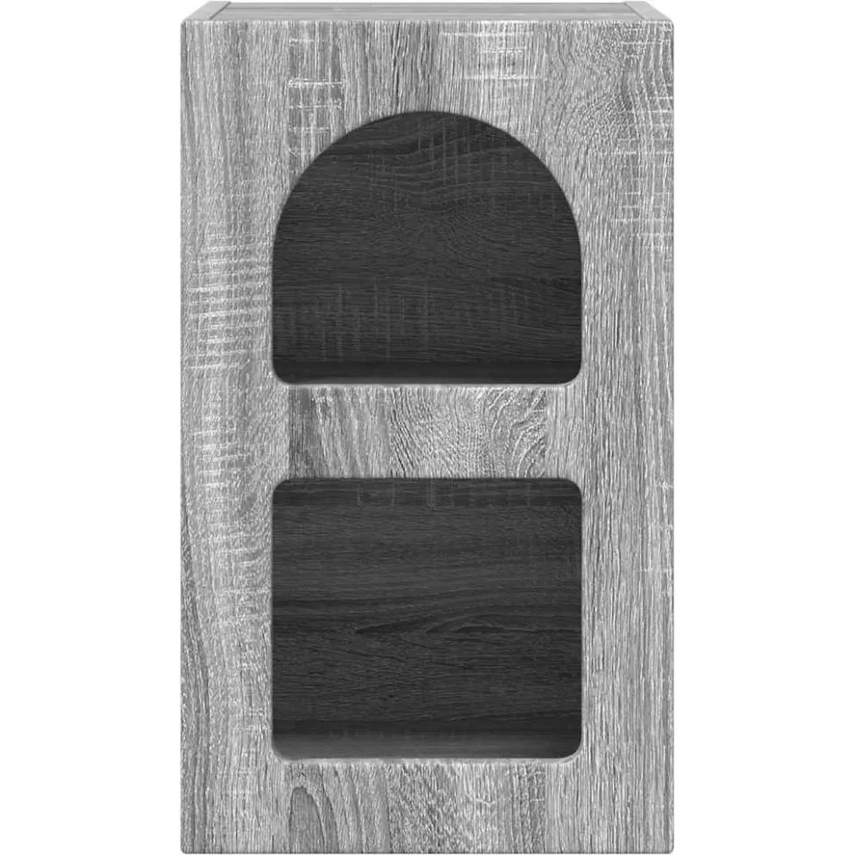 vidaXL Nachtkastje ELST Grijs Sonoma 29,5 x 33,5 x 50 cm Bewerkt hout, foto 3