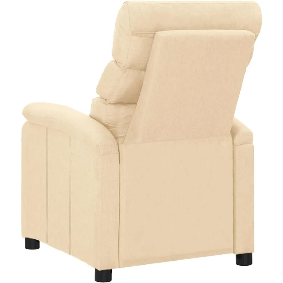 vidaXL Massagestoel stof crèmekleurig, foto 3