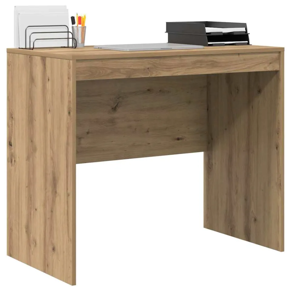 vidaXL Bureau Artisan Eiken 90 x 50 x 76 cm Bruin