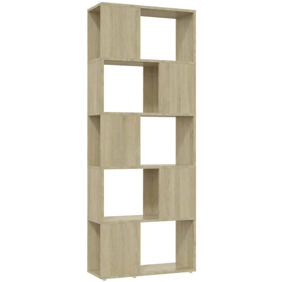 vidaXL Boekenkast/kamerscherm 60x24x155 cm sonoma eikenkleurig Bruin