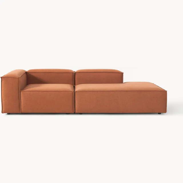 Westwing Collection Modulaire chaise longue Lennon terracotta