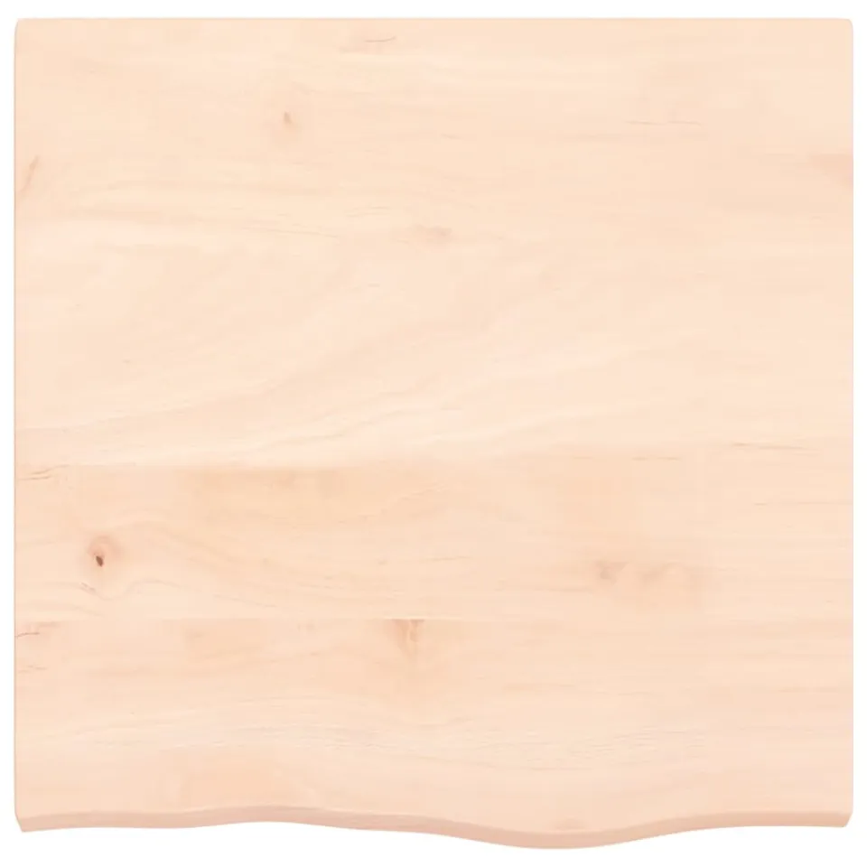 vidaXL Tafelblad 60x60x(2-4) cm onbehandeld massief eikenhout Bruin
