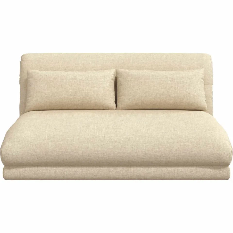 vidaXL Verstelbare vlo stoelen Crèmekleurig Stof, foto 4