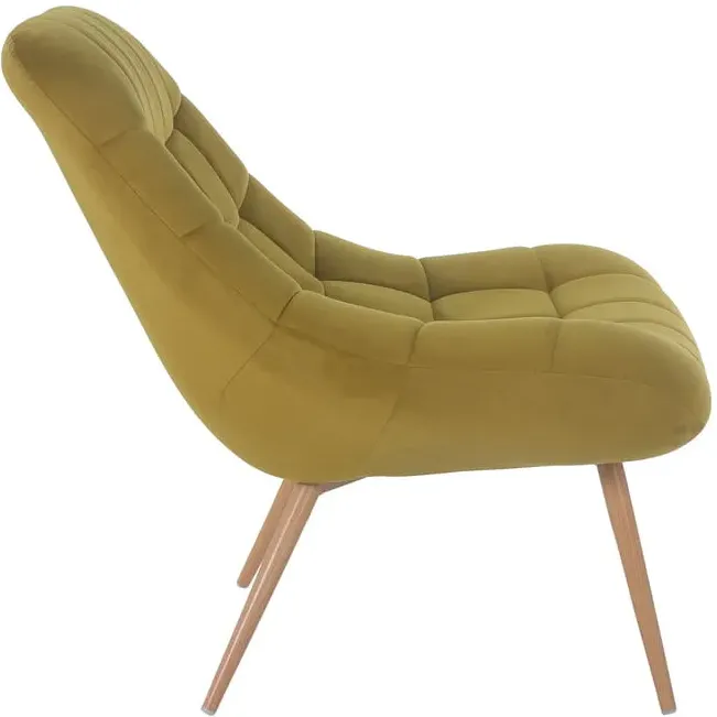 fauteuil Louis geel, foto 3