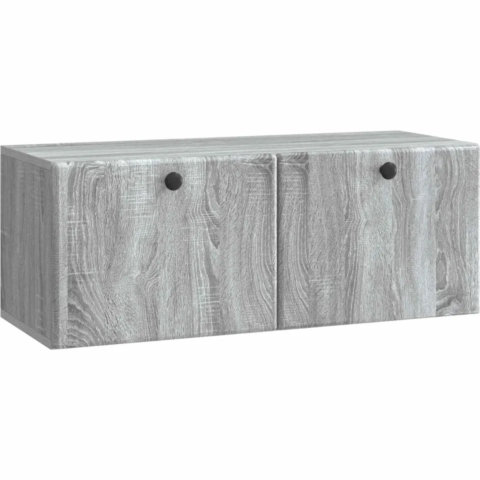 vidaXL Wandbeugel TV-kast 78,5 x 31 x 30 cm Grijs Sonoma Bewerkt hout, foto 3