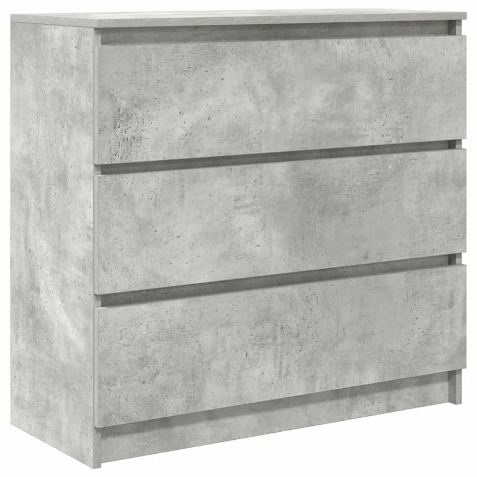 vidaXL Dressoir 80x35x76 cm spaanplaat betongrijs