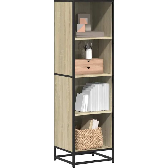 vidaXL Boekenkast 40x35x139 cm bewerkt hout sonoma eikenkleurig Bruin