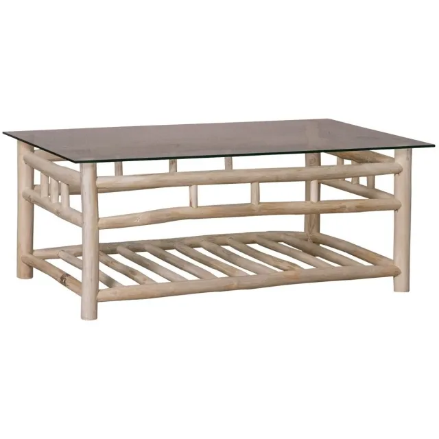 Signes Grimalt bijzettafel teakhout beige Wit