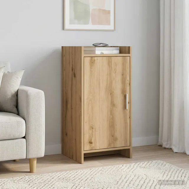 vidaXL Dressoir Artisanaal eiken 40 x 36 x 80 cm Bewerkt hout Bruin