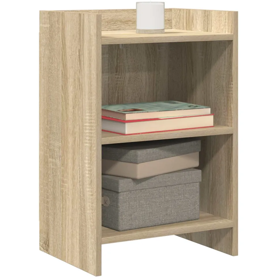 vidaXL Nachtkastjes Sonoma Eiken 40 x 30 x 60 cm Bewerkt hout Bruin