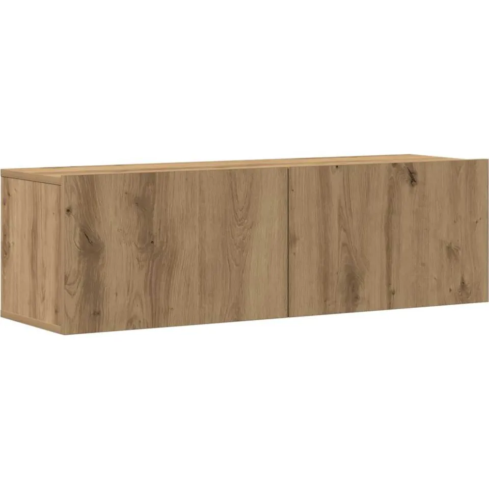 vidaXL 7-delig Tv-meubelset wandmontage bewerkt hout artisanaal eiken, foto 3