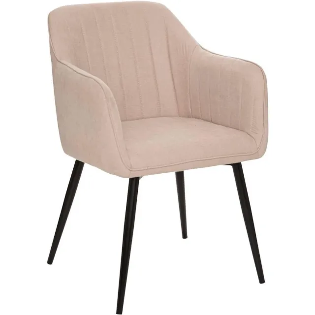 Atmosphera Fauteuil van gestructureerde stof VISOCA Beige