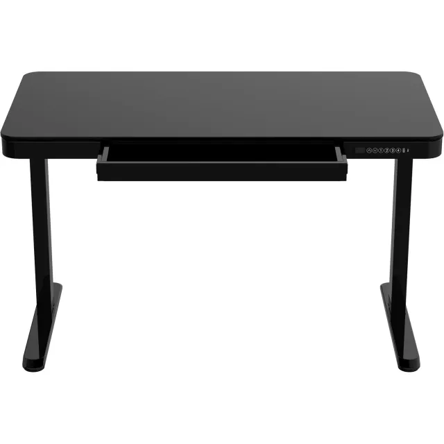 Lykke Zit Sta Bureau Elektrisch 120x60cm Polar, zwart