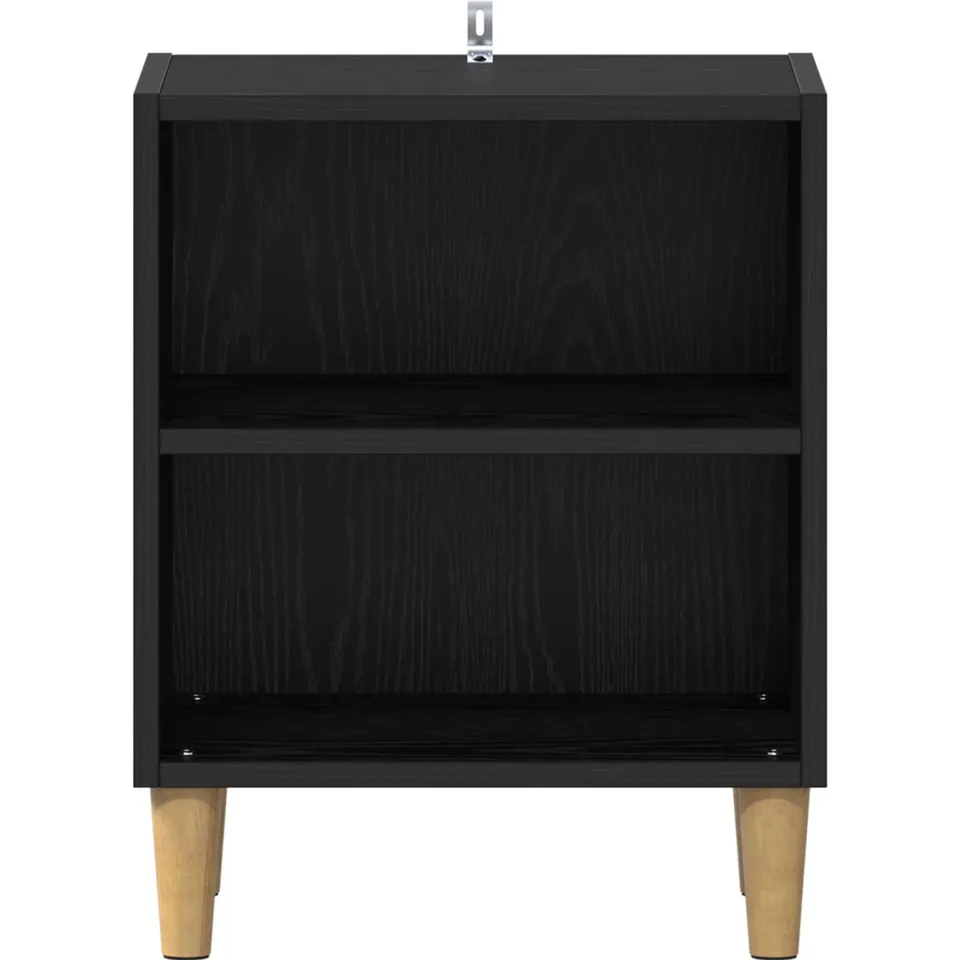 vidaXL Bed kast Zwart Eiken 40 x 30 x 50 cm Bewerkt hout, foto 4
