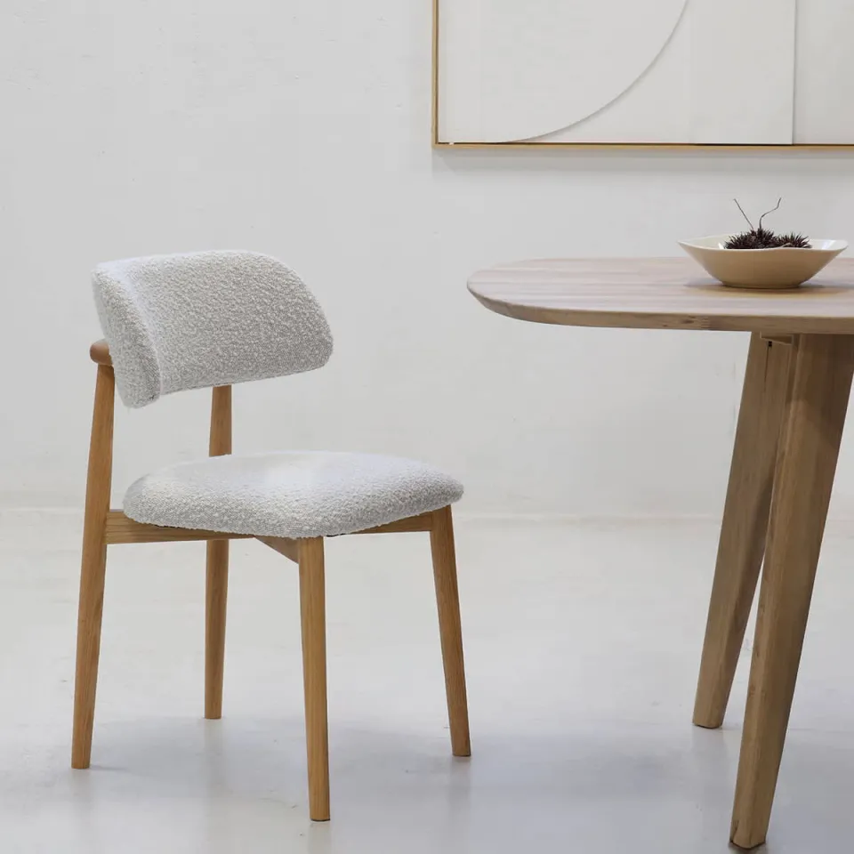 Giga Meubel eetkamerstoel Lexi eikenhout beige, foto 4