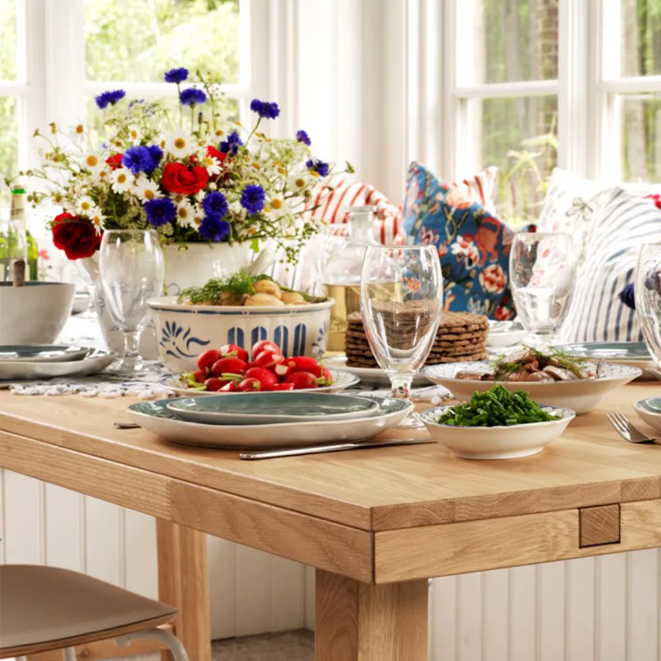 Rowico Home Brooklyn verlengbare houten eettafel naturel - 170 x 95 cm, foto 3