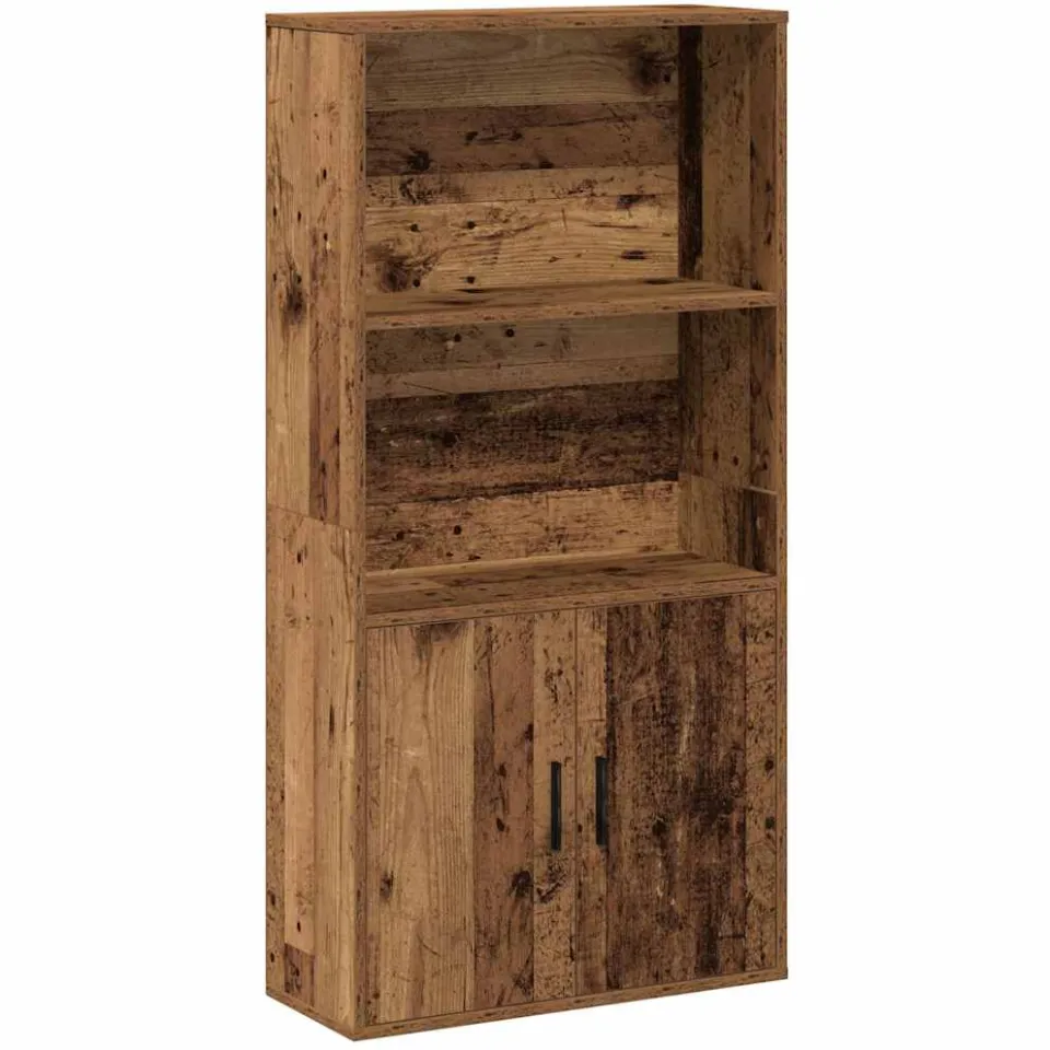 vidaXL Boekenkast 60x24x120 cm bewerkt hout oud houtkleurig Bruin