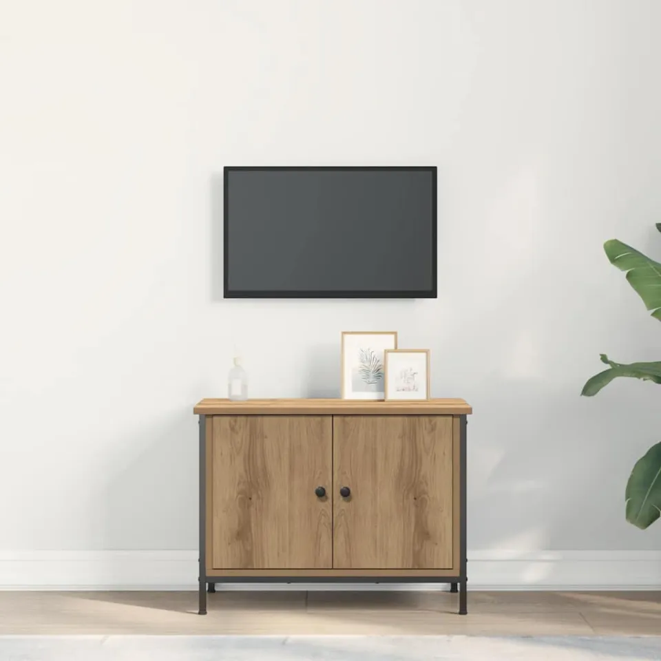 vidaXL TV-kast 60 x 35 x 45 cm Artisan Eiken Bewerkt hout, foto 4