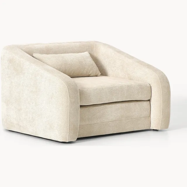 Westwing Collection Slaapstoel Eliot Wit