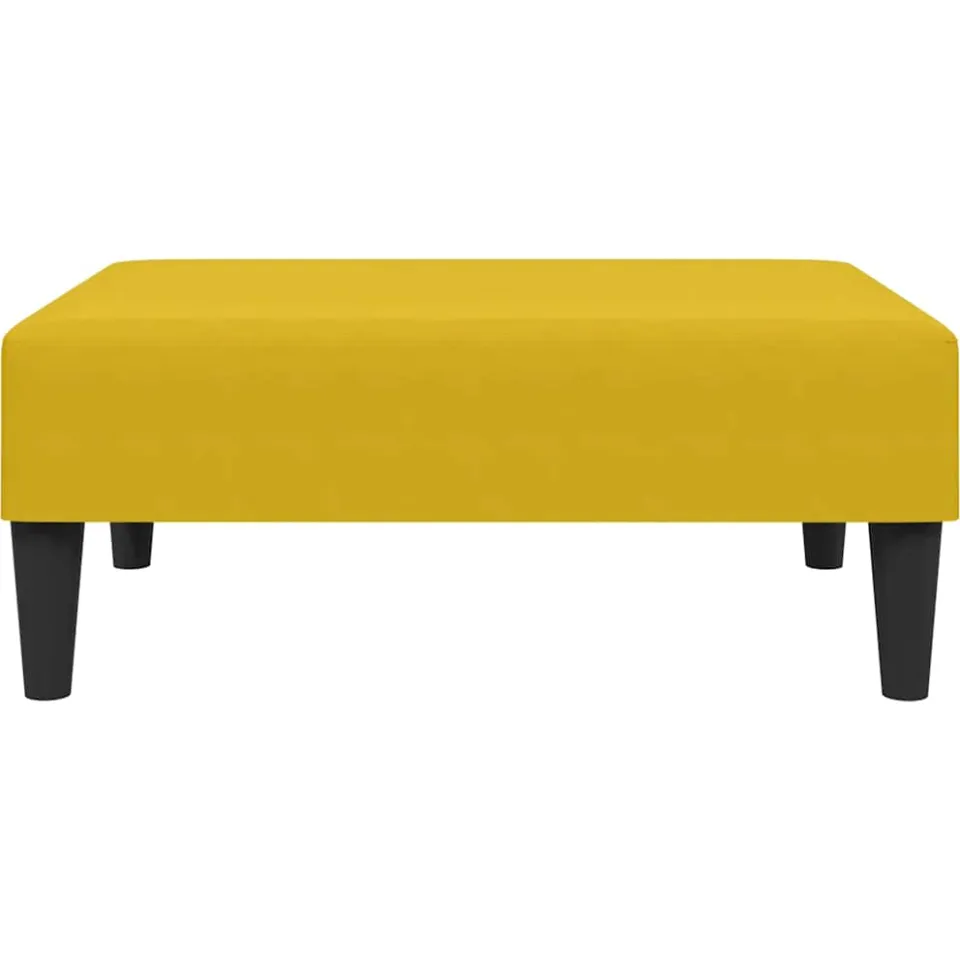 vidaXL Voetenbank 77x55x31 cm fluweel geel, foto 4