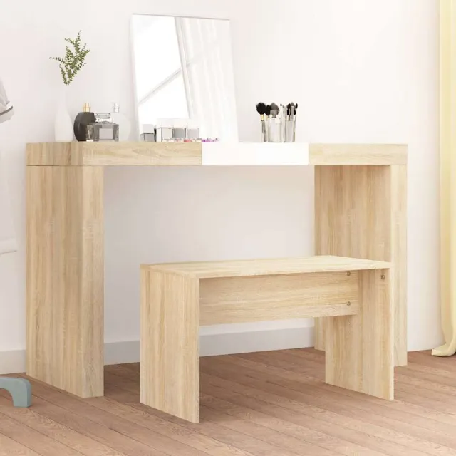 vidaXL Kaptafelkruk 70x35x45 cm bewerkt hout sonoma eikenkleurig Bruin