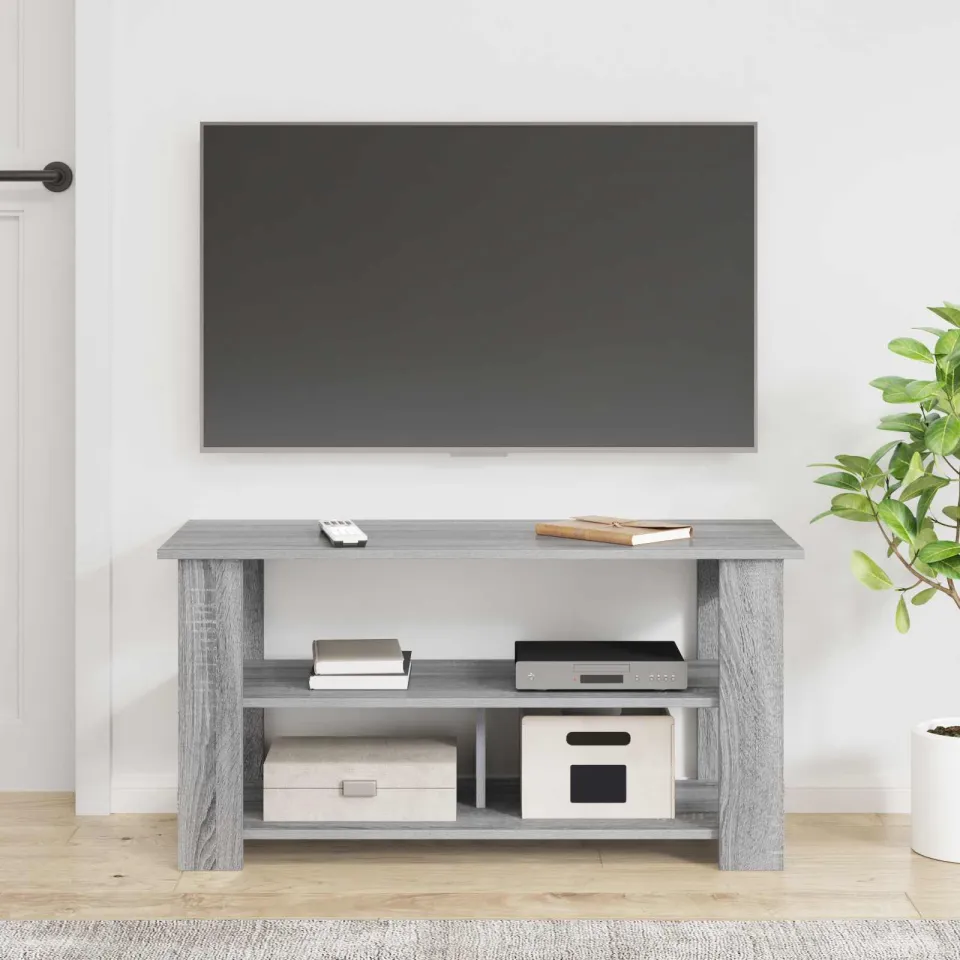 vidaXL TV-standaard Grijs Sonoma 100 x 40 x 50 cm, foto 4
