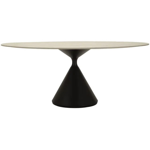 Mauro Ferretti Eettafel Space 180×90×73 cm Crème
