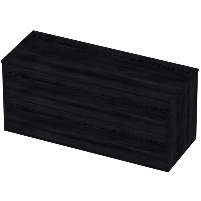 Proline Deck Badmeubelset Voor Grepen Symmetrisch Kader 2 Laden 120x46x54 cm Black Oak Eiken