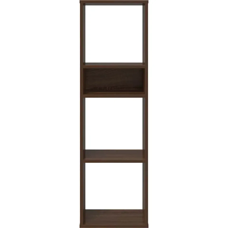 vidaXL Boekenkast 34x31x112 cm bewerkt hout bruin eikenkleur, foto 3