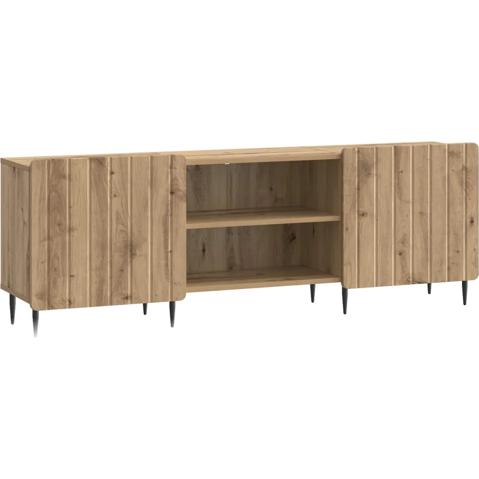 vidaXL TV-kast 150 x 31 x 52 cm Artisanaal eiken Bewerkt hout, foto 3