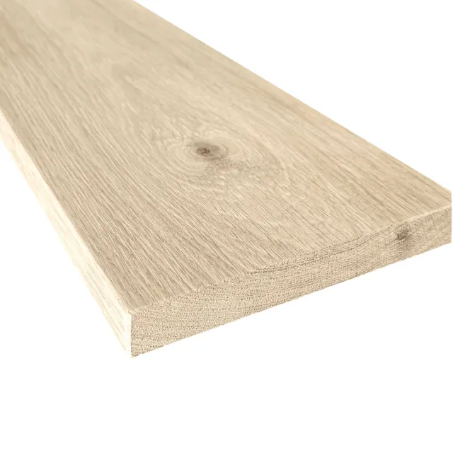 GoudmetHout Massief Eiken Plank – Toiletplank - Wandplank - Vensterbank – 260 X 20 Cm Licht eiken