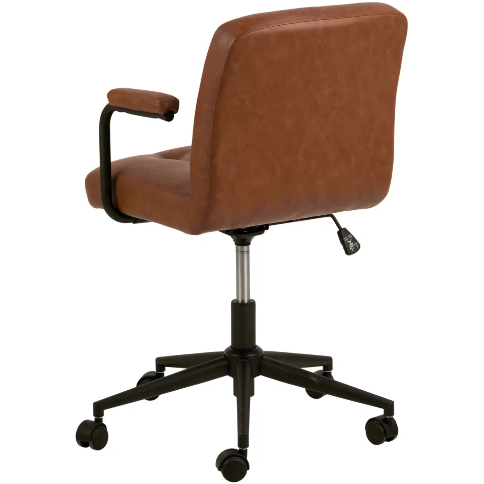 Bendt Lennix bureaustoel met armleuning bruin, foto 4