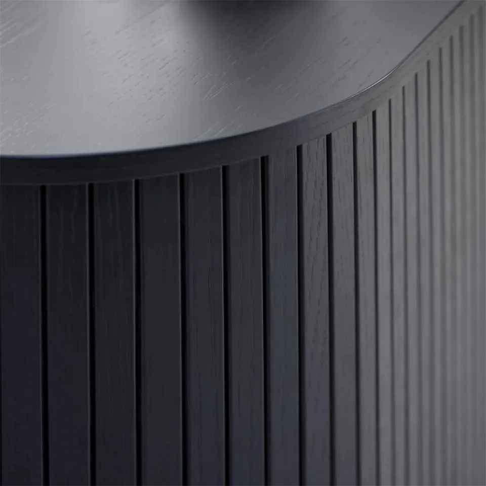 Olivine Lenn houten tv meubel zwart - 120 x 40 cm, foto 2