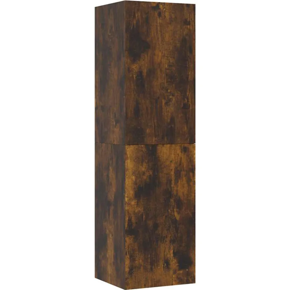 vidaXL Tv-wandmeubel 30,5x30x110 cm gerookt eikenkleurig Bruin