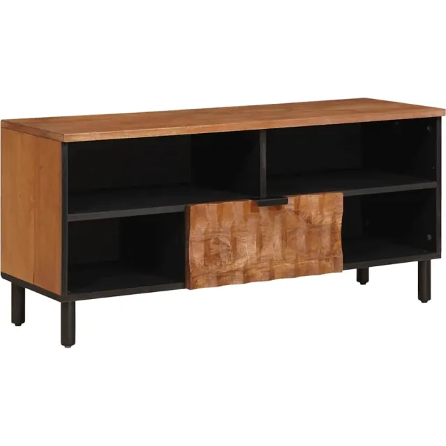 vidaXL TV-kast met lade Acacia Bruine Afwerking 100 x 33 x 46 cm