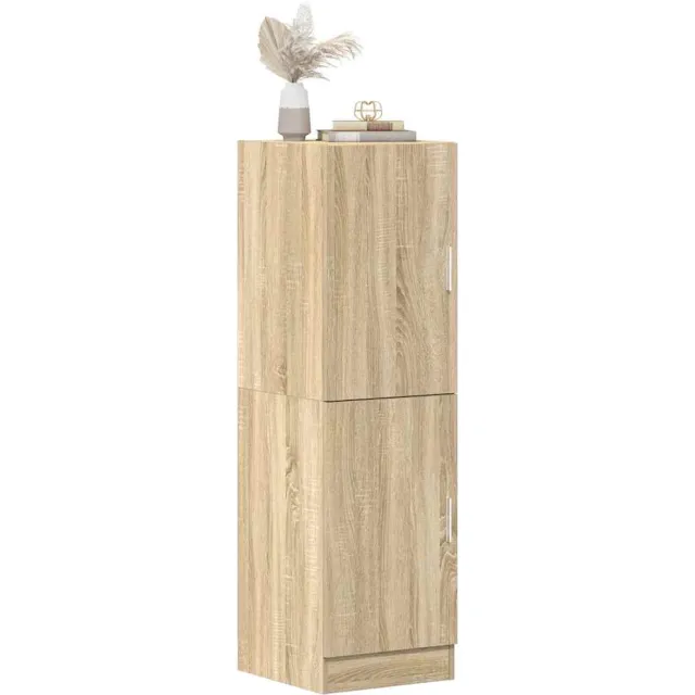 vidaXL Keukenkast 38x41,5x131,5 cm bewerkt hout sonoma eikenkleurig Bruin