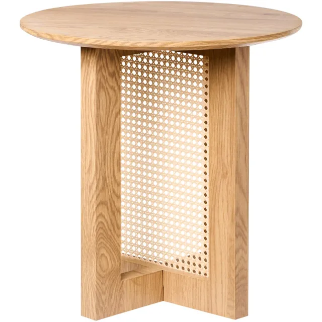 Beliani KARLO - Bijzettafel - Lichtbruin - Hout