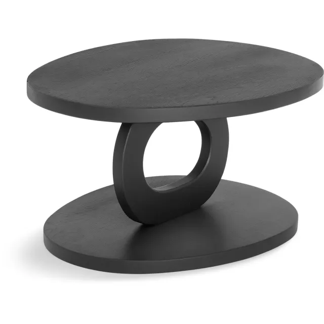 Spinder Design Spinder x Eva van de Ven - TONDA Salontafel - Massief Eikenhout - Mat Zwart
