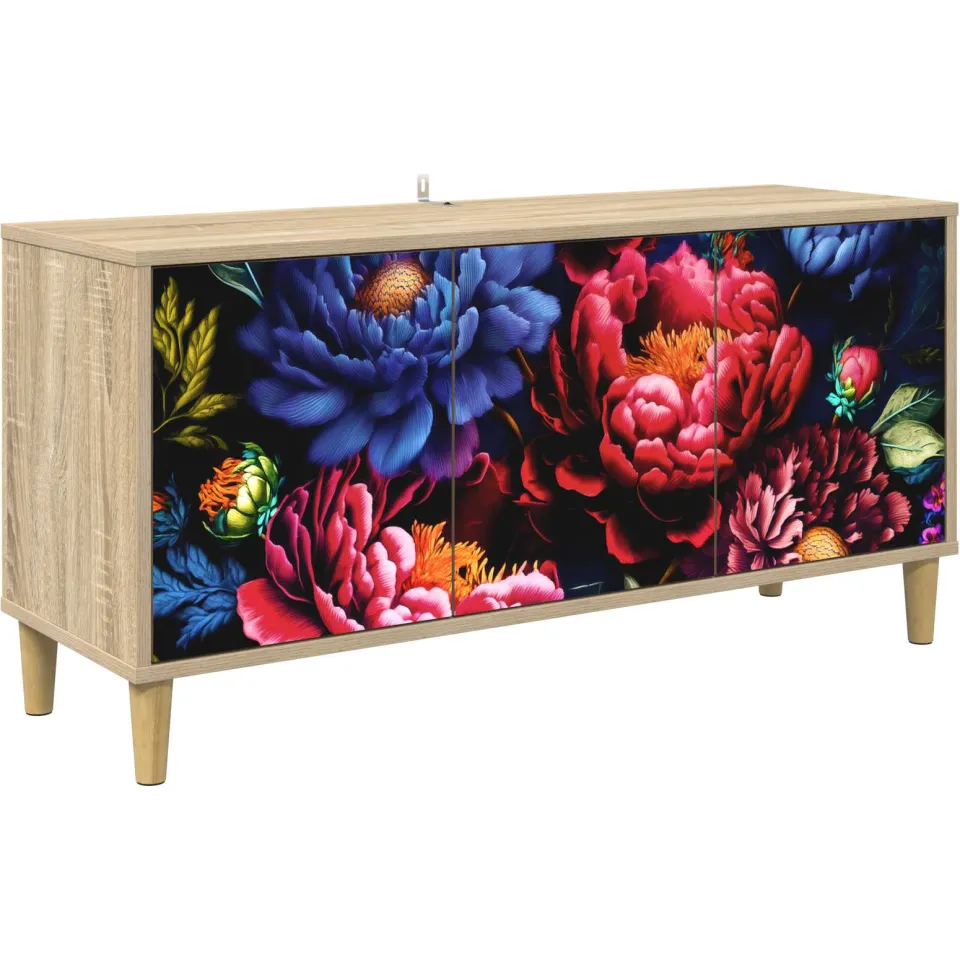 vidaXL Tv-meubel KIEL 102 x 33 x 50 cm Sonoma Bewerkt hout bruin, foto 3