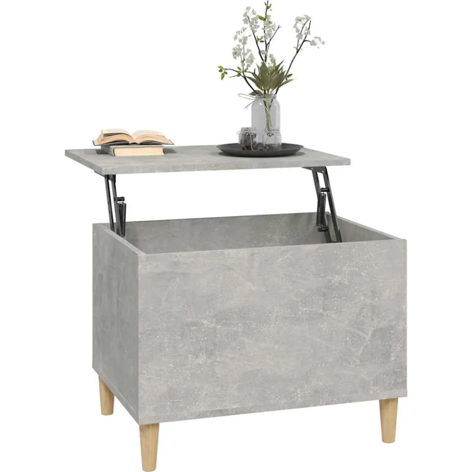 vidaXL Salontafel 60x44,5x45 cm bewerkt hout betongrijs grijs, foto 4