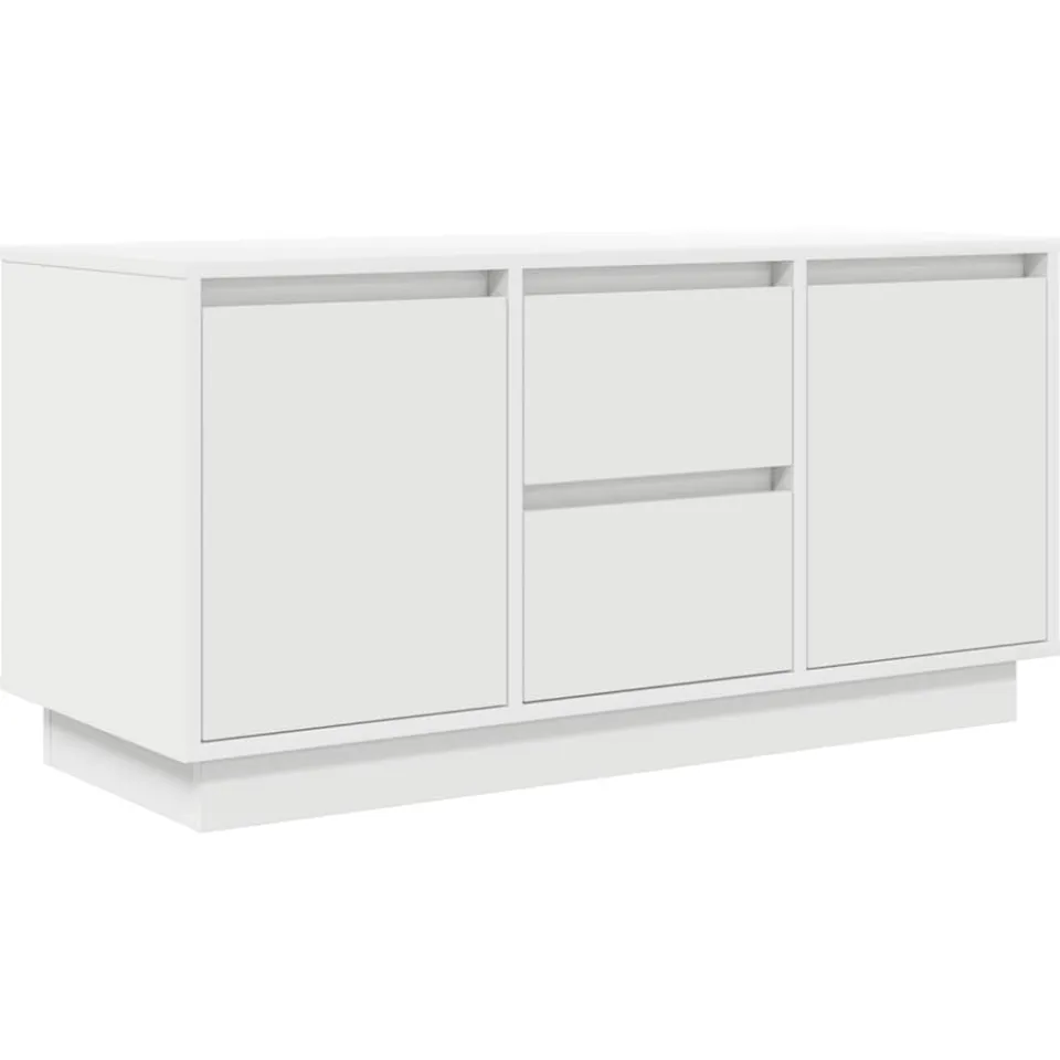 vidaXL Tv-meubel met LED-verlichting 100x41x50 cm wit