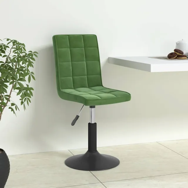 vidaXL Eetkamerstoelen draaibaar 4 st fluweel donkergroen