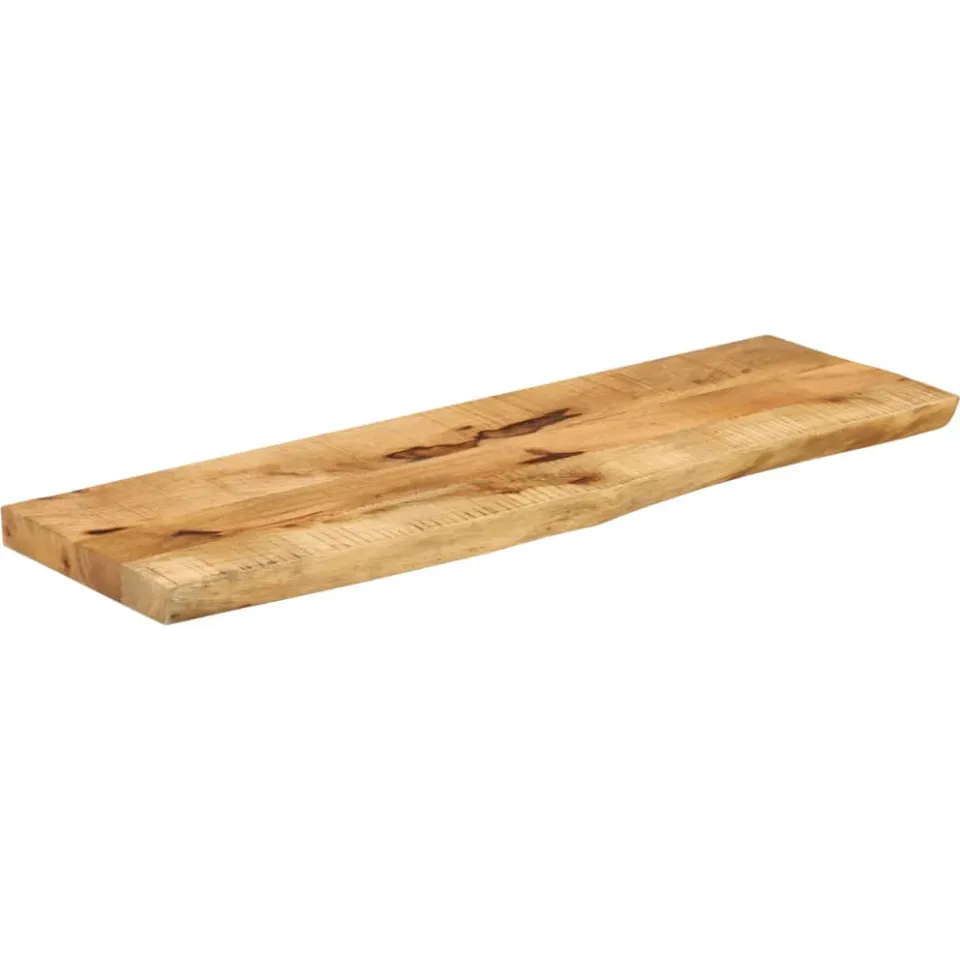 vidaXL Tafelblad met natuurlijke rand 110x20x2,5 cm massief mangohout bruin, foto 2